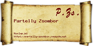 Partelly Zsombor névjegykártya